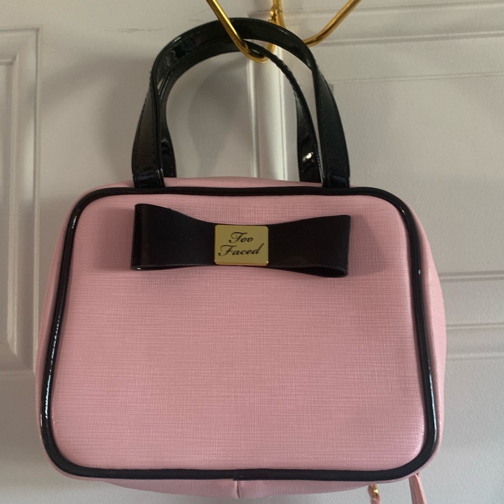 MINI Too Faced Cosmetics makeup purse. Brand new, never used!